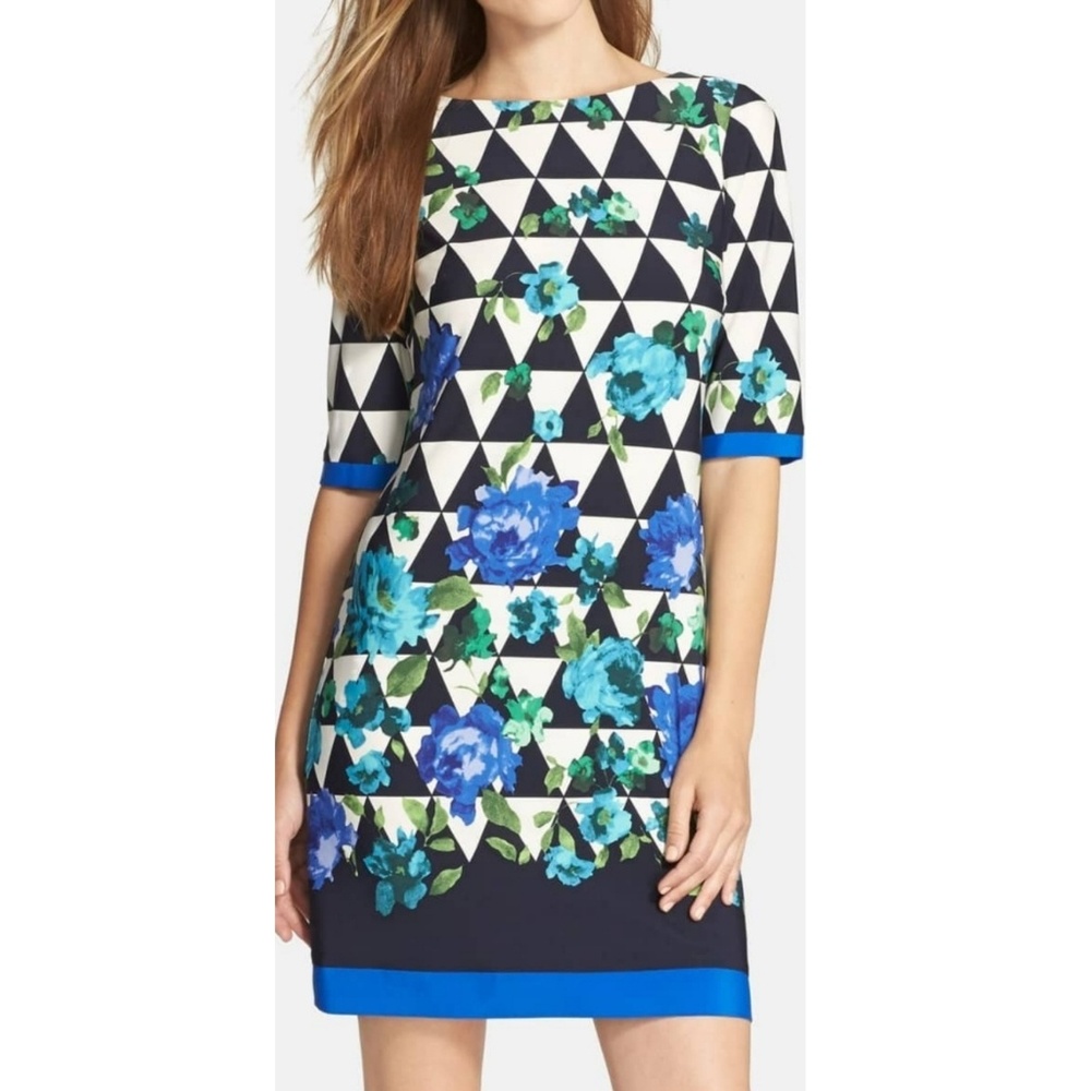 Eliza J Print Shift Dress